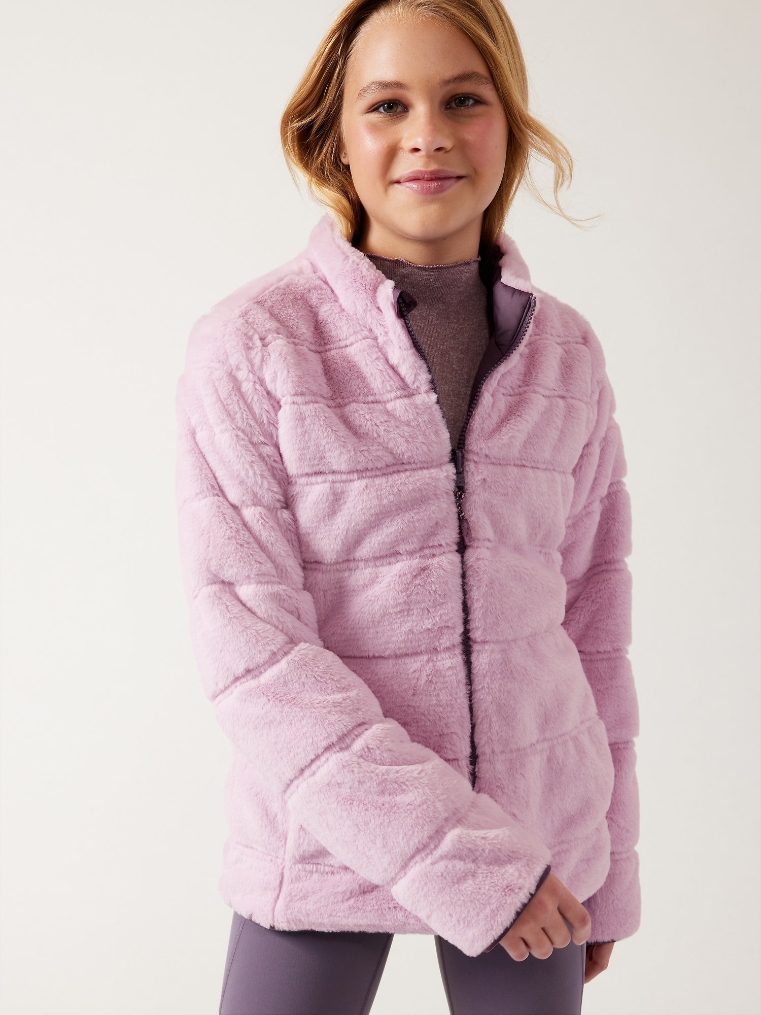 Athleta Girl Reversible Warm Fuzzy Jacket Athleta Kuwait Official Store