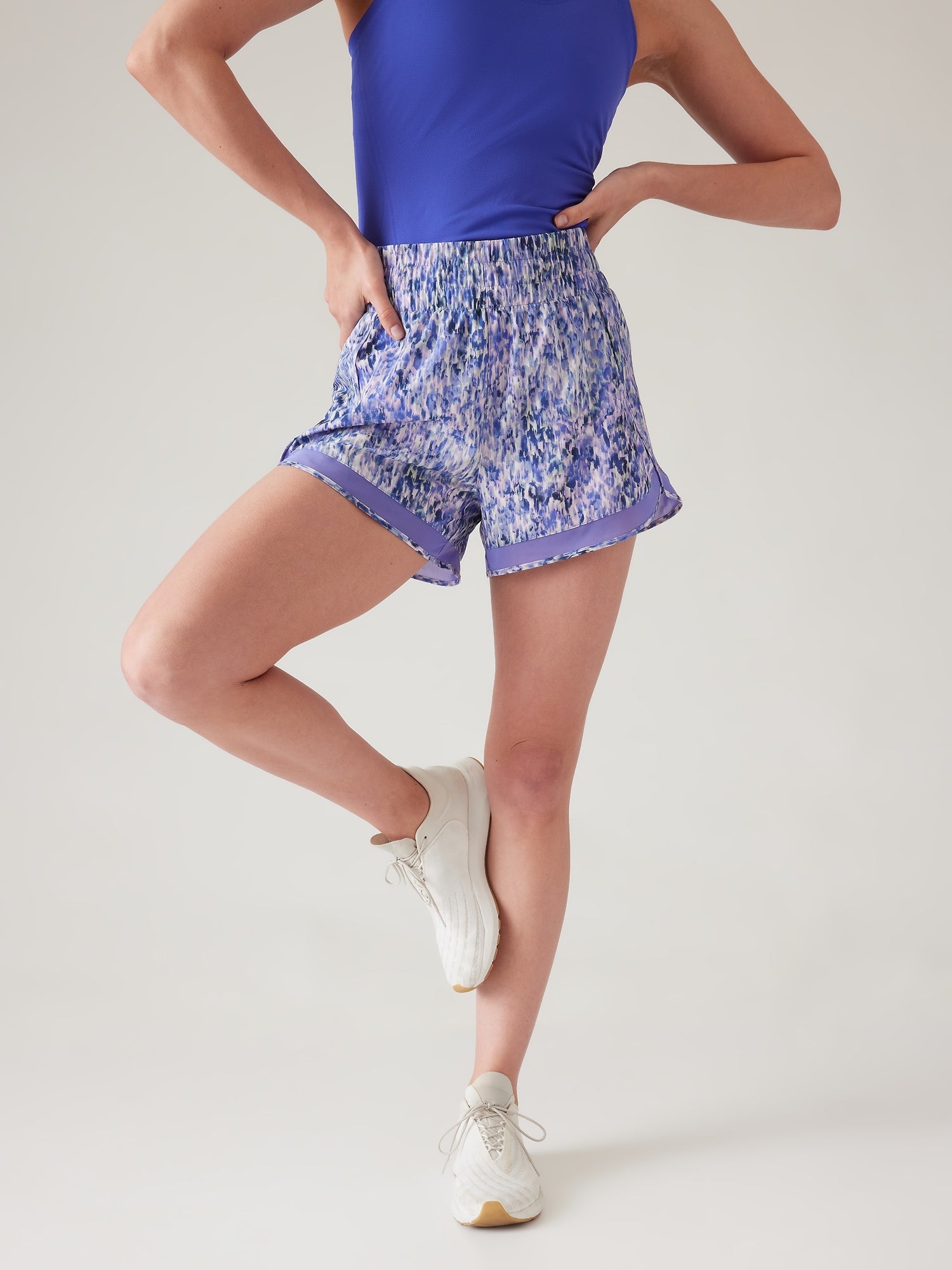 High Rise Mesh Racer Run 3 Short Athleta Kuwait Official Store