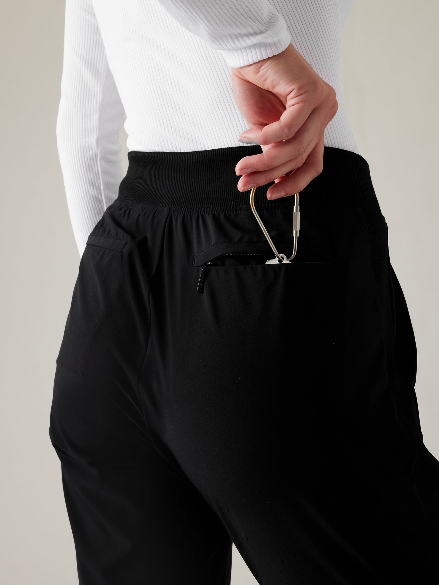 بنطال بروكلين بخصر متوسط الارتفاع للكاحل