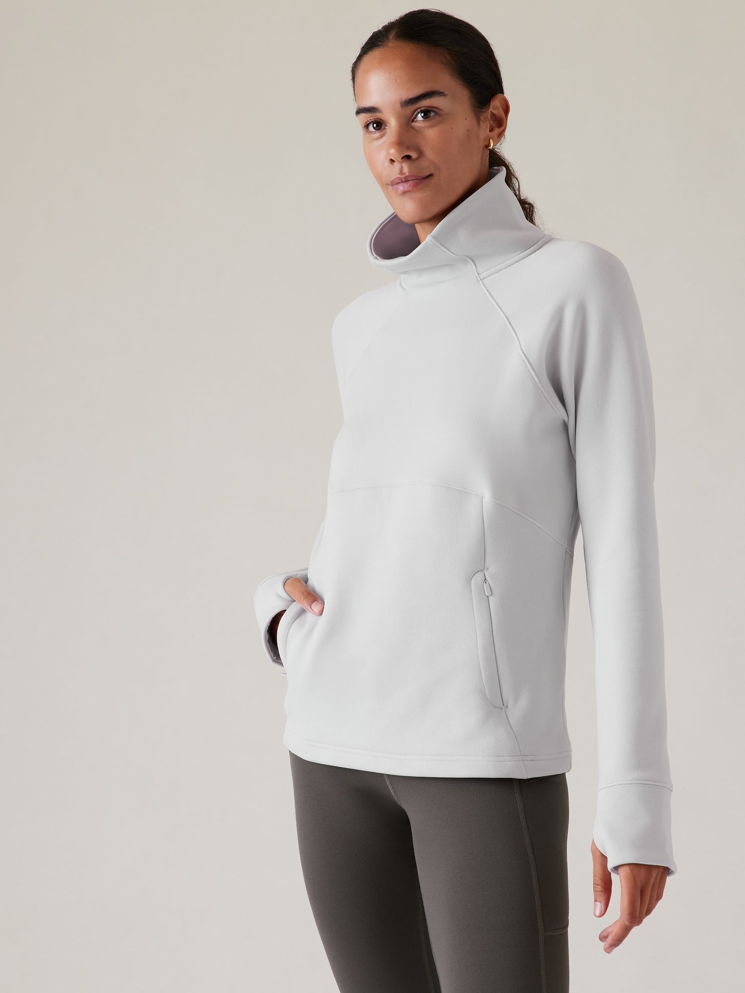 Altitude Polartec Funnel Neck Sweatshirt Athleta Kuwait Official Store