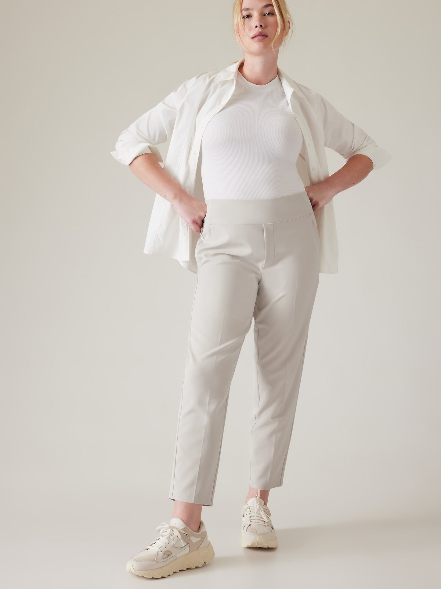 بنطال ايندليس بخصر مرتفع