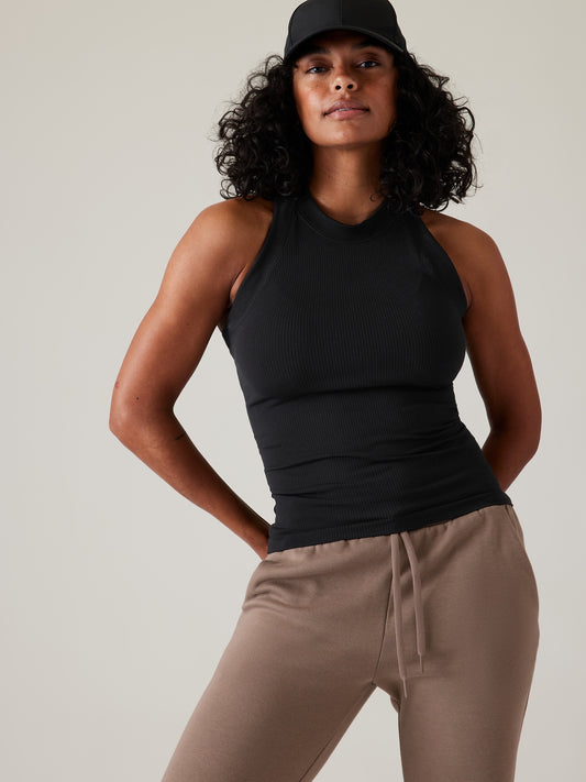 بلوزة رينيو بظهر مفتوح بدون أكمام وبدون درزات