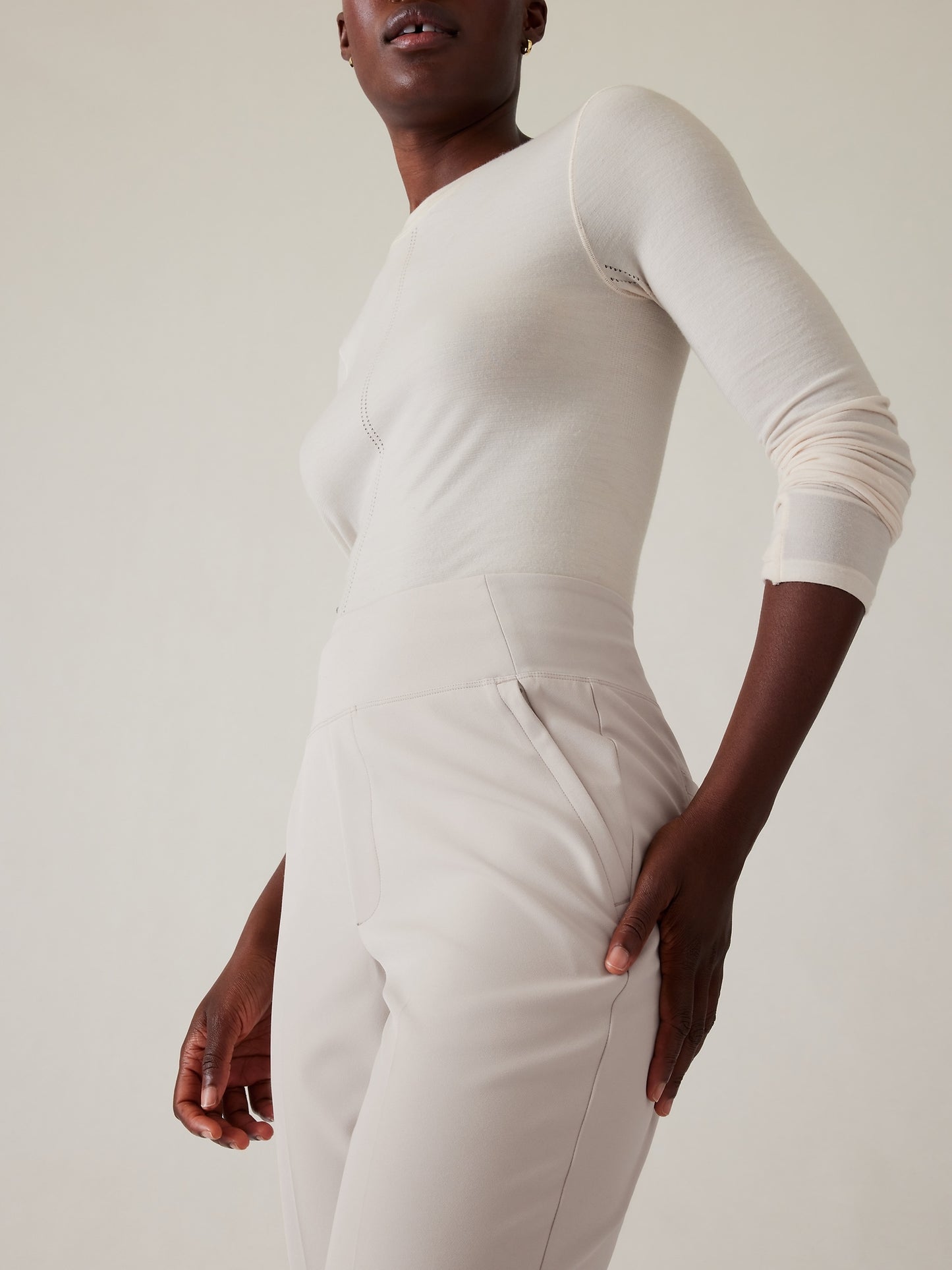 بنطال ايندليس بخصر مرتفع