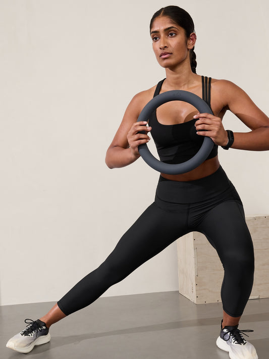 ليجنز انترفال بخصر مرتفع 7/8 وفتحة جيب مخفي