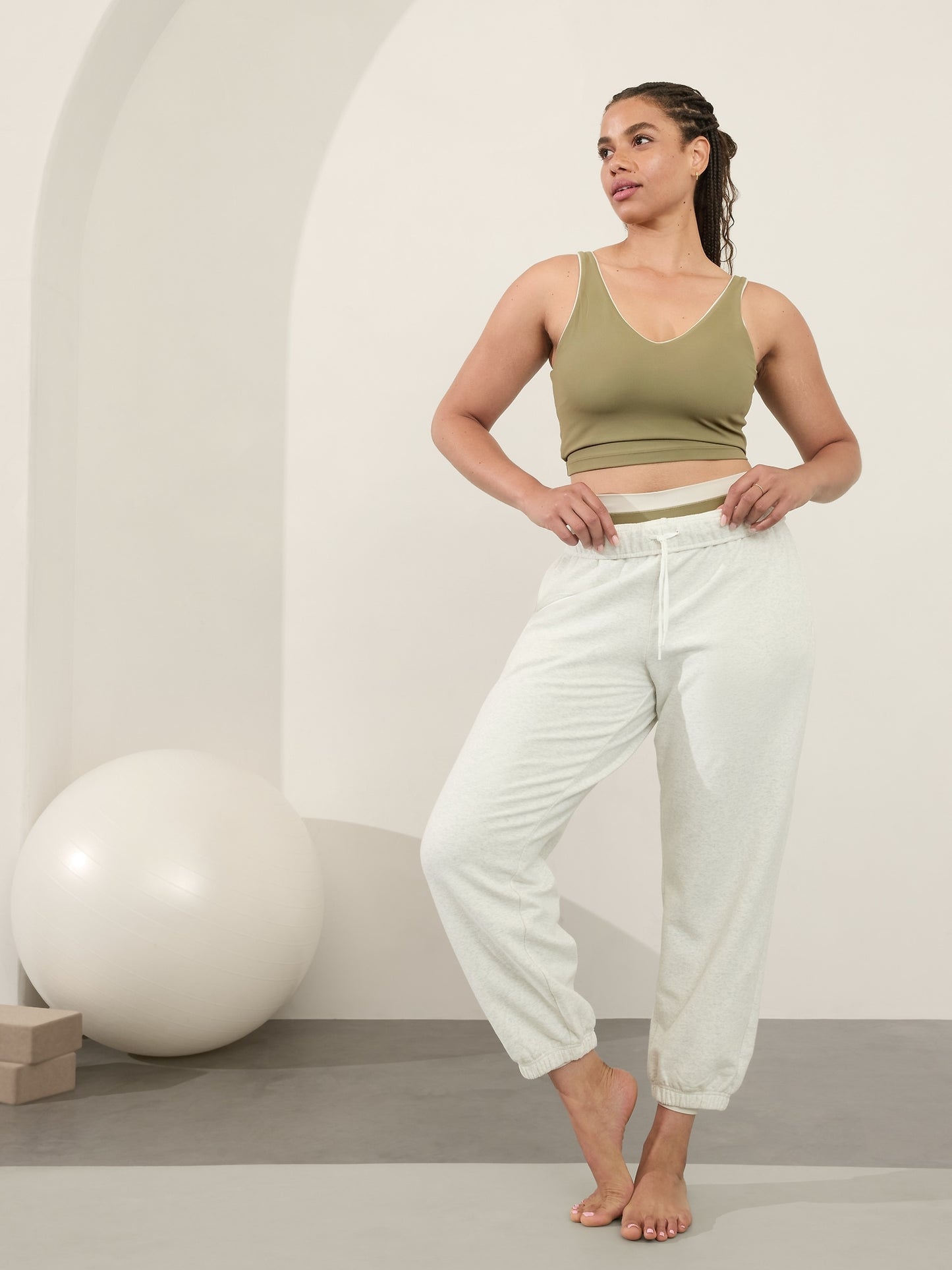 Transcend Tipped V Crop Bra A-C