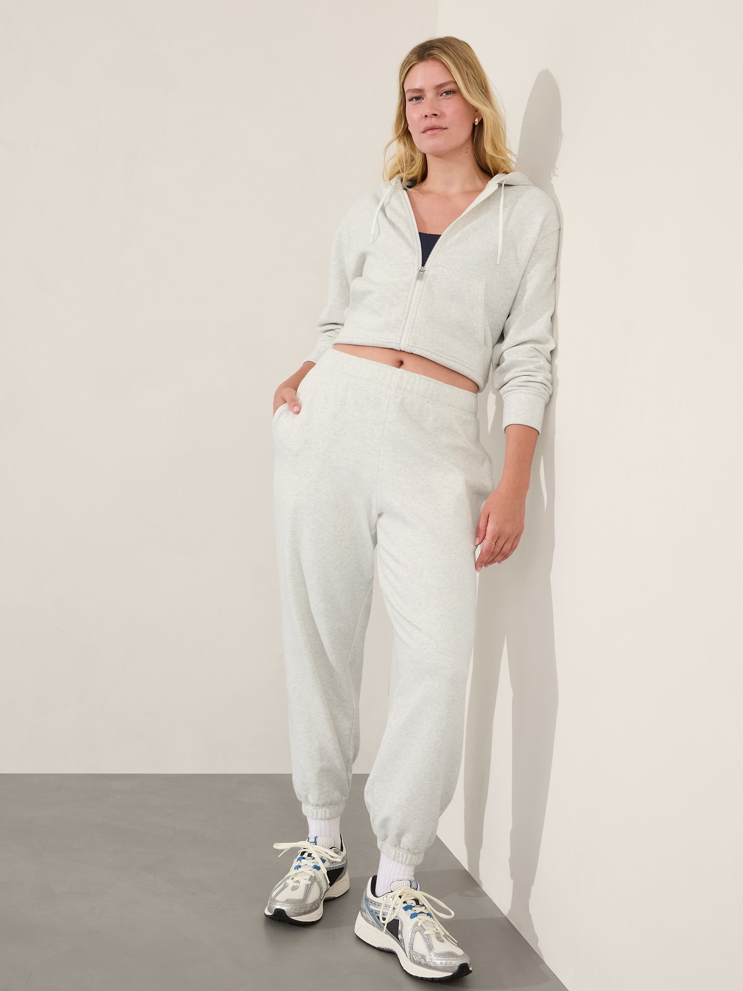 Athleta white joggers sale