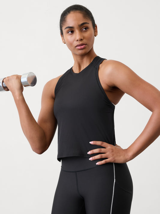 بلوزة جريد محبوكة بدون أكمام