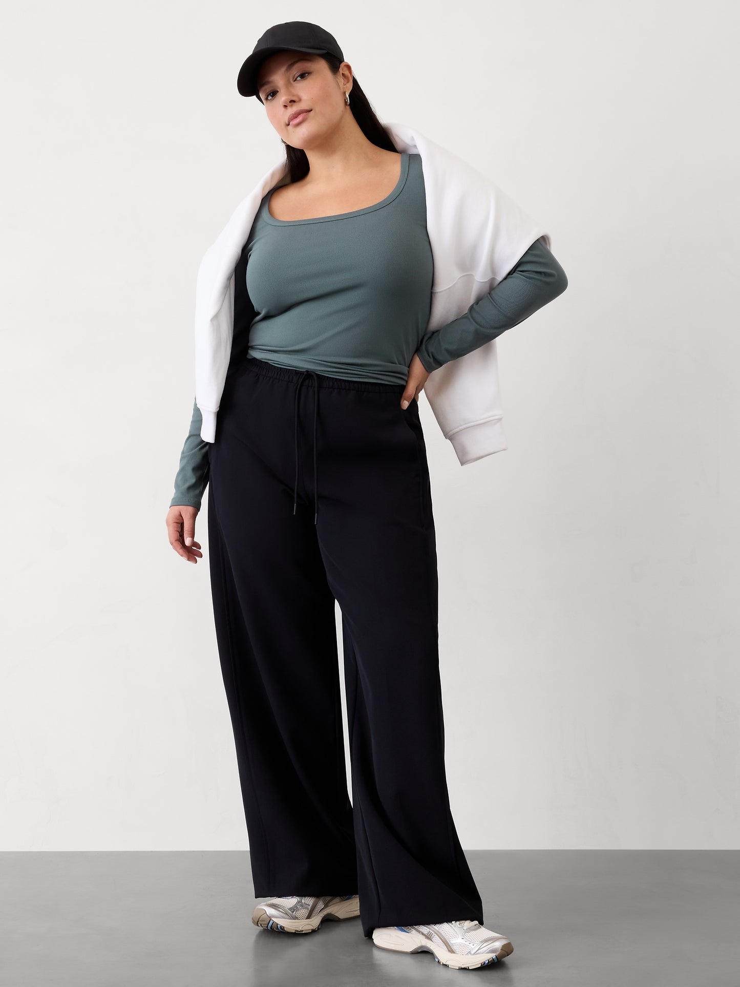 Signature Rib Square Neck Top