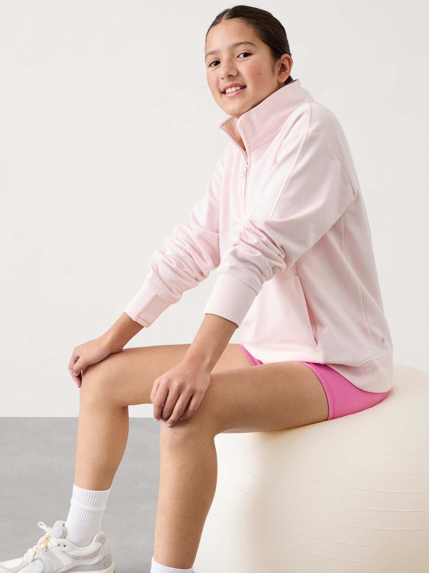 Athleta Girl All Day 1/4 Zip Sweatshirt
