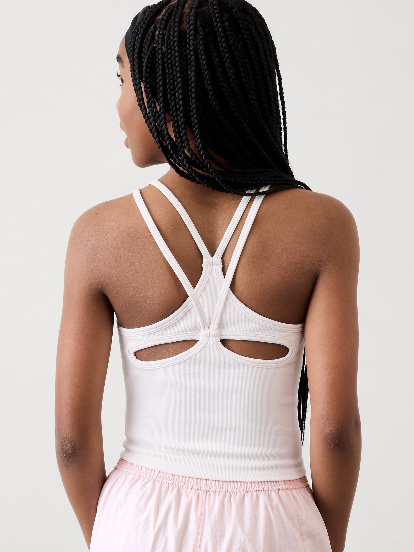Athleta Girl Rise Above Strappy Crop Tank