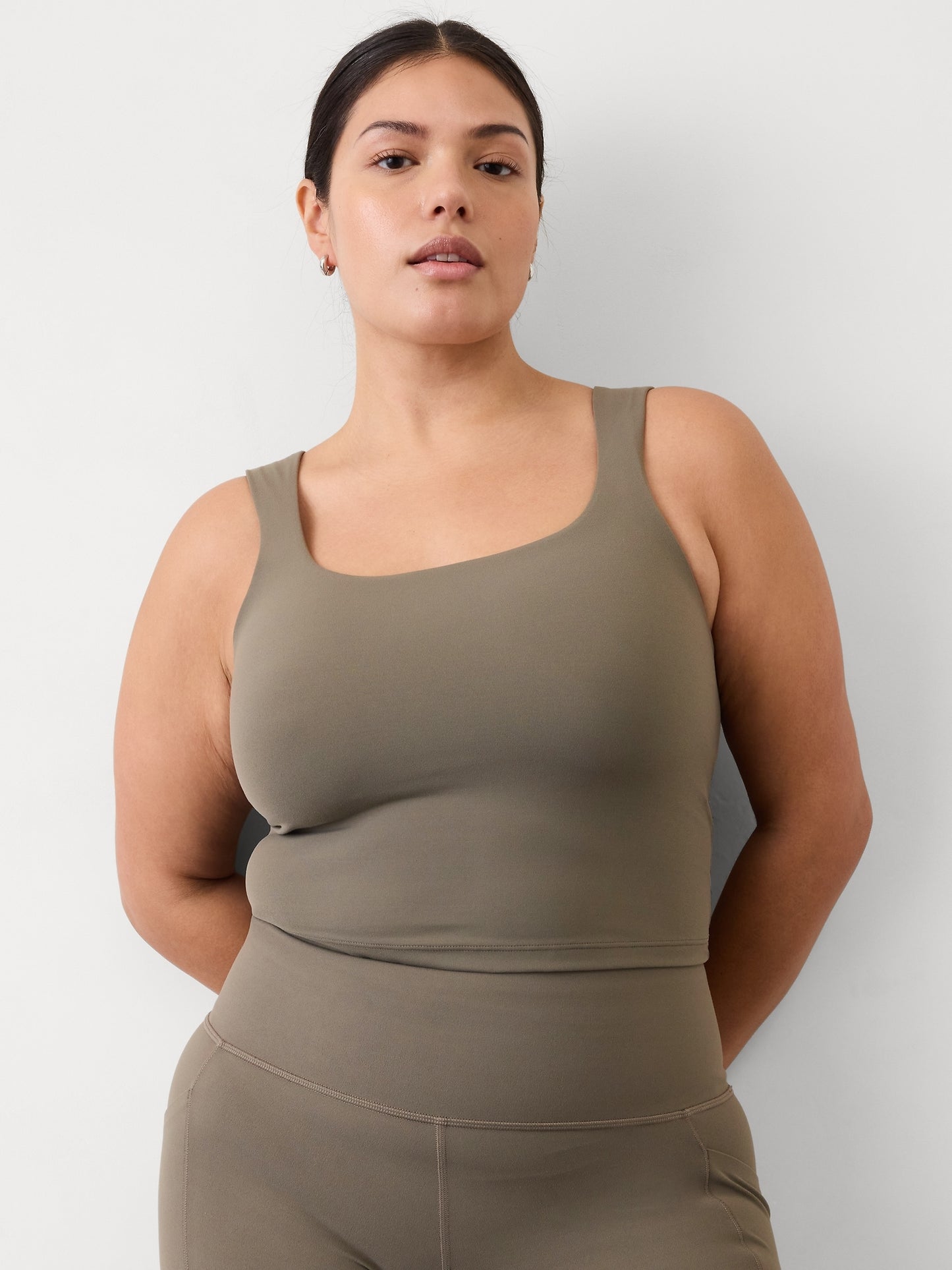 Transcend Square Neck Crop Bra D-DD