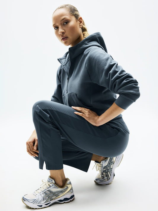 سترة هودي إيزي صوف بنصف سحّاب