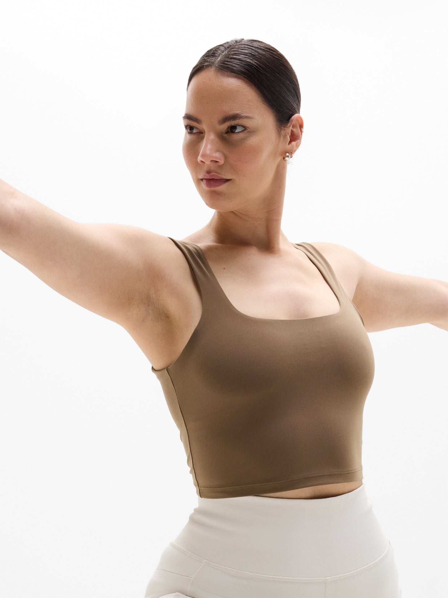 Transcend Square Neck Crop Sports Bra A-C