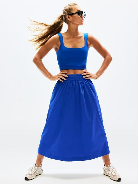 حمالة صدر ترانسيند رياضية قصيرة بفتحة ياقة مربعة بأكواب مقاس  A-C