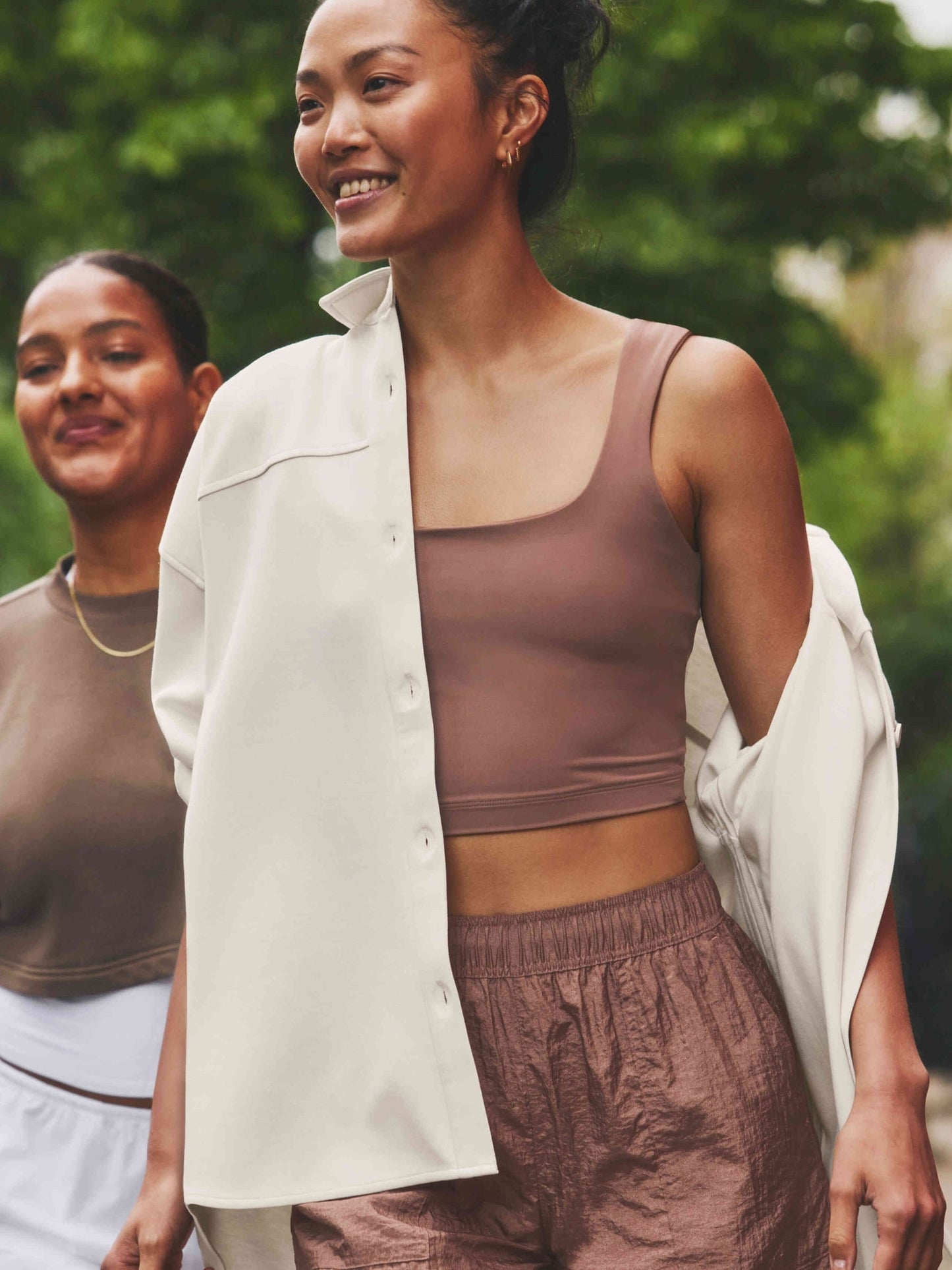 Transcend Square Neck Crop Sports Bra A-C