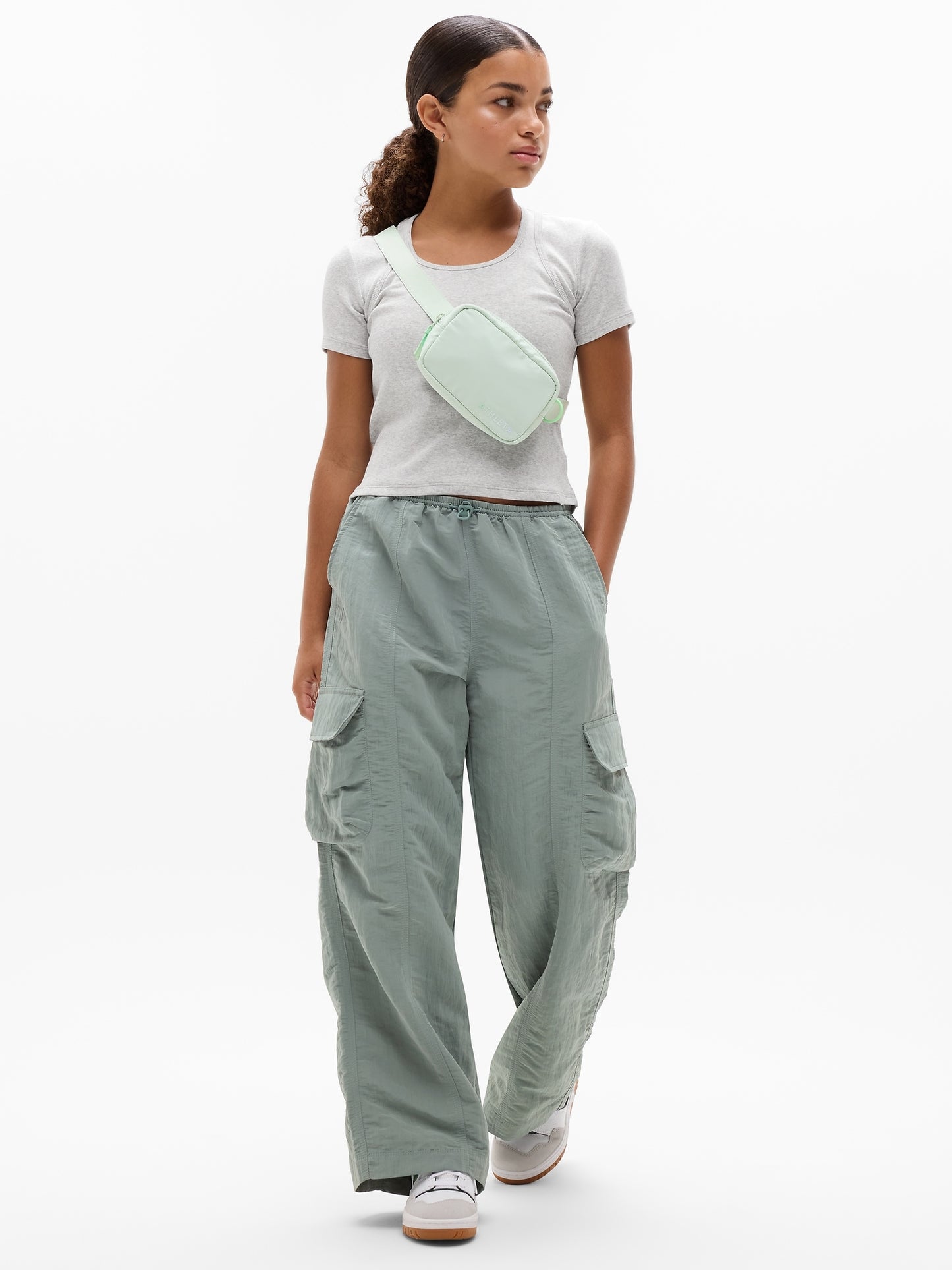 Athleta Girl Right Moves Rib Double Up Tee