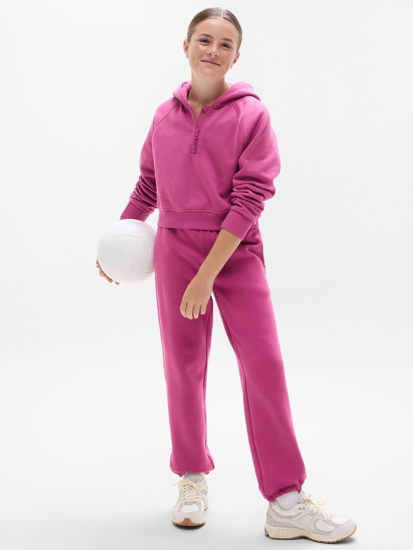 Athleta Girl All Day Half Zip Hoodie
