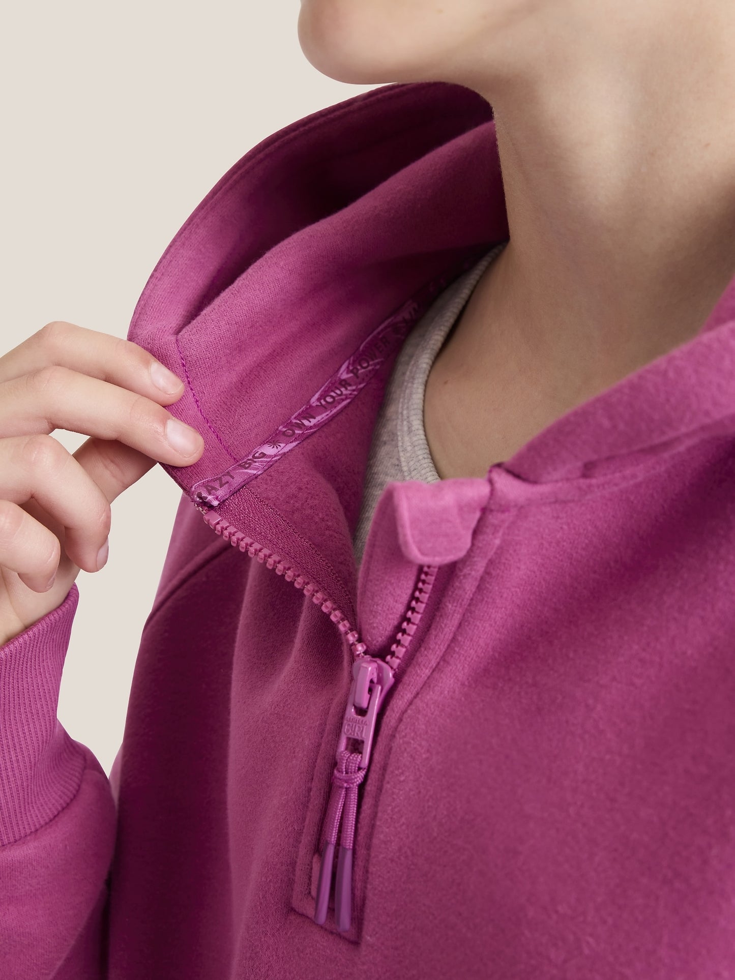 Athleta Girl All Day Half Zip Hoodie