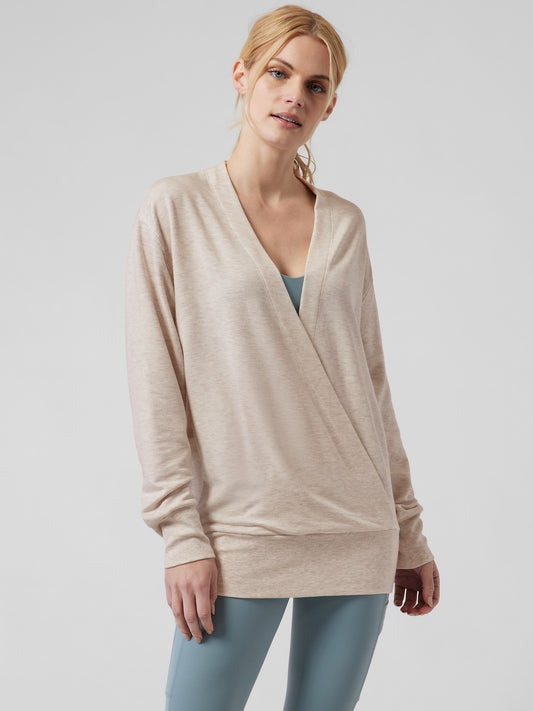 Purana V-Neck Wrap Sweatshirt