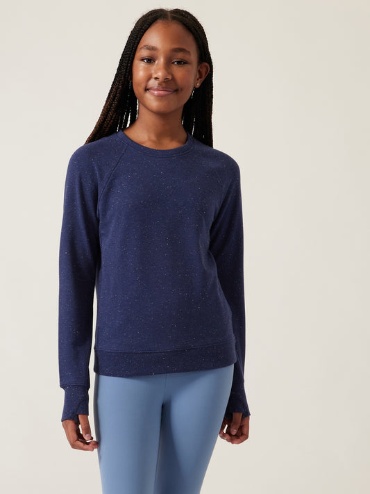 Warm Up Textured Sweatshirt