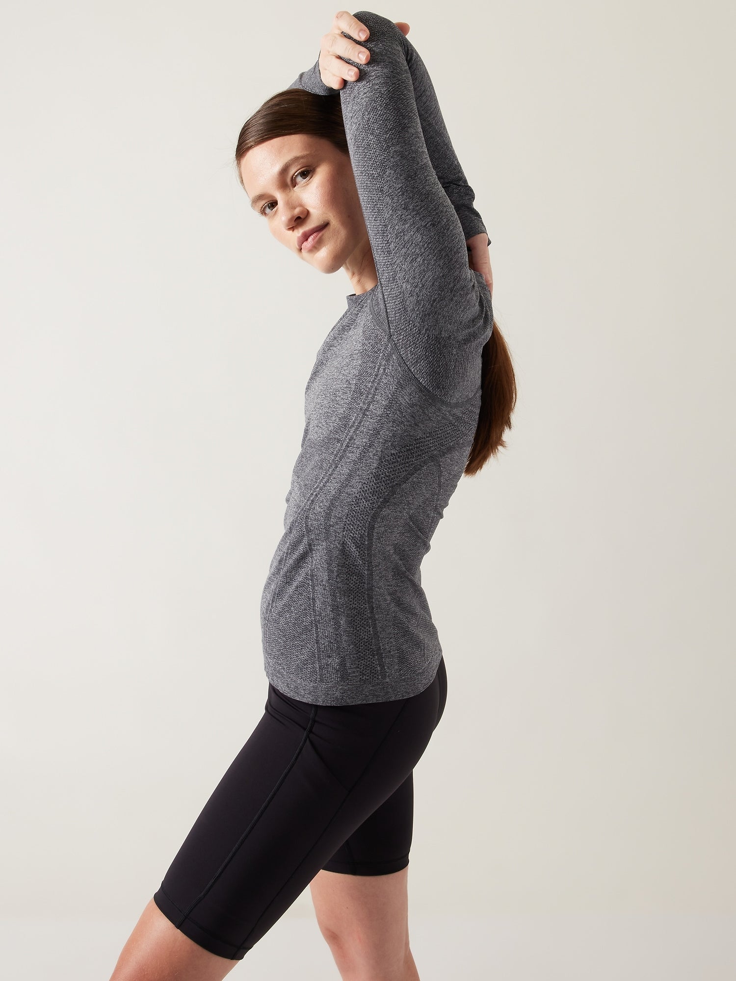 Athleta Momentum Seamless Heather Top deals