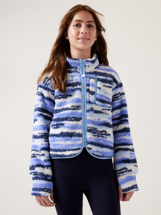 Athleta Girl So Toasty Tugga Sherpa Jacket