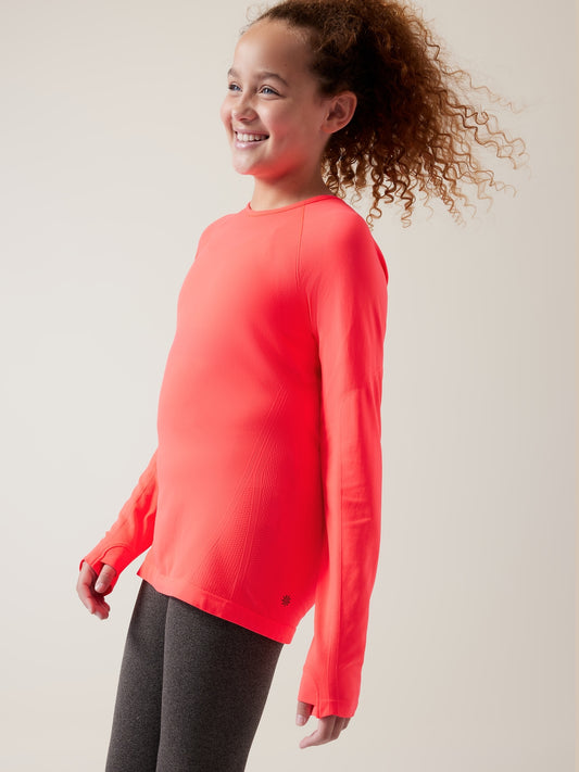 Athleta Girl Power Up Seamless Top