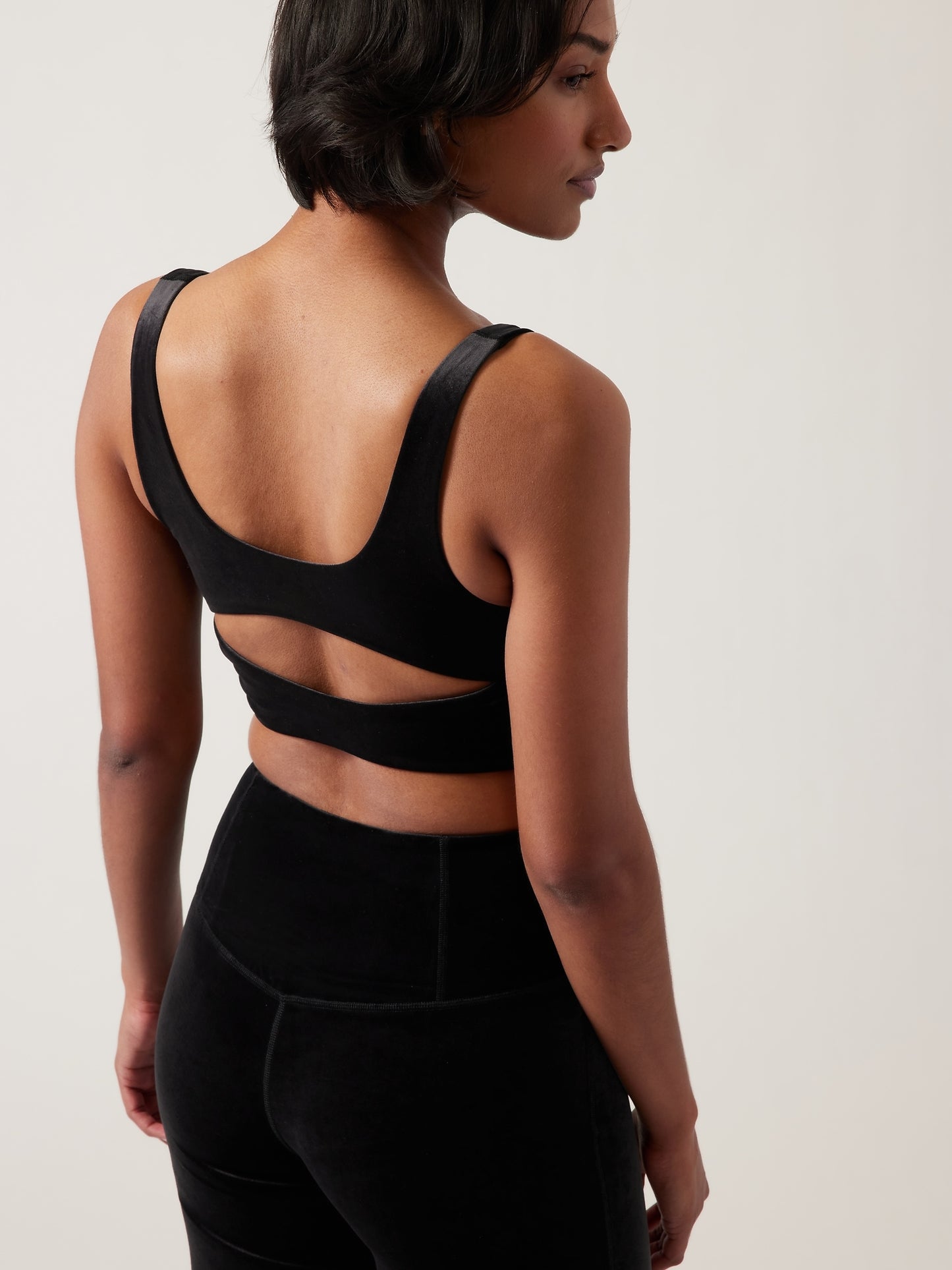 Velvet Cut Out Crop D-DD