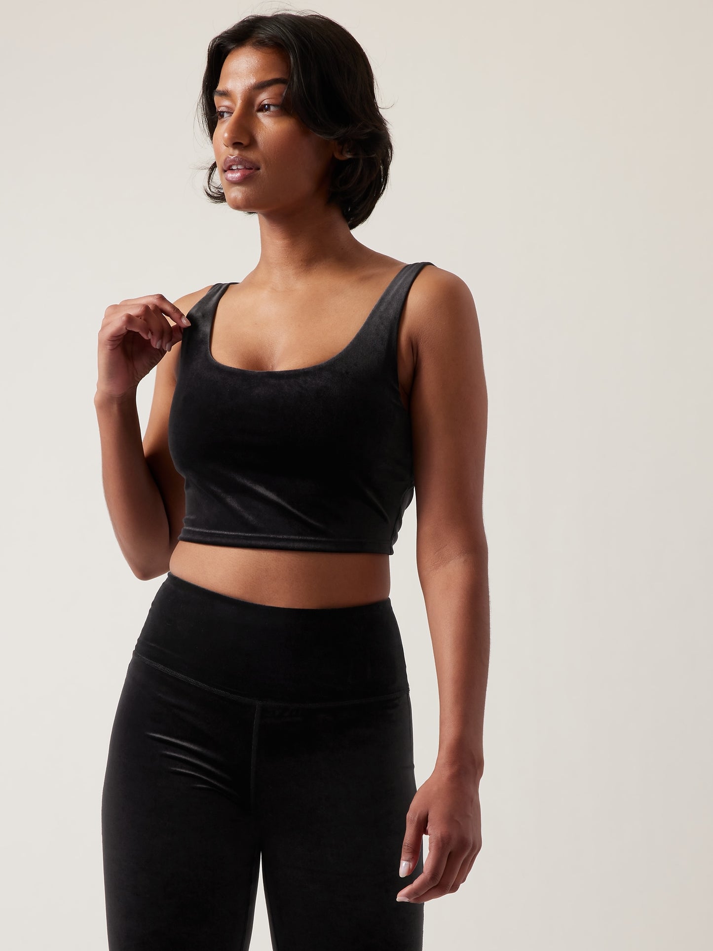 Velvet Cut Out Crop D-DD