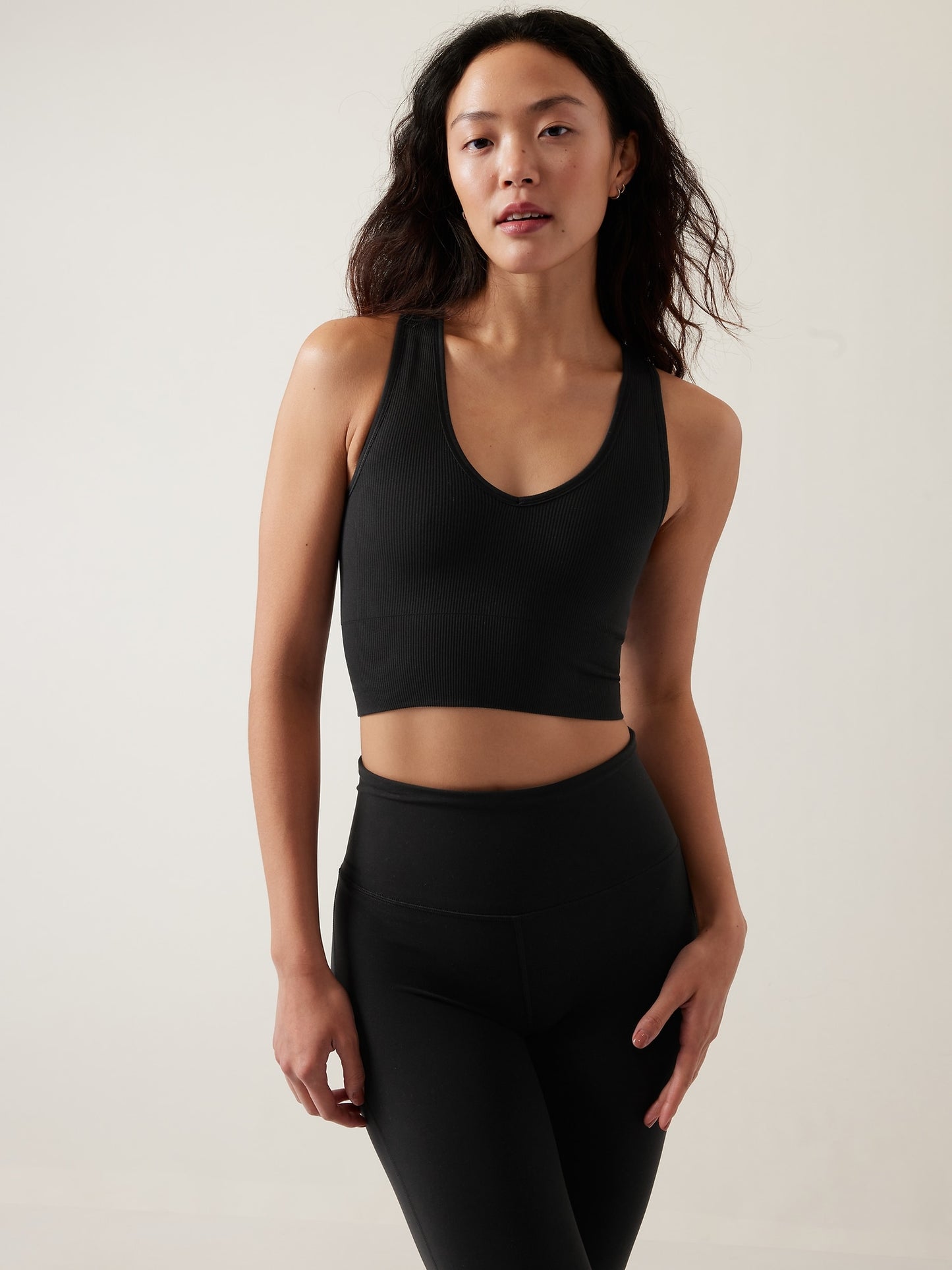 Aurora Seamless Crop Rib Tank