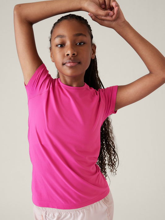 Athleta Girl Power Up Seamless Regular Length Tee