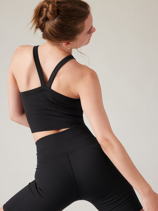 Aurora Seamless High Neck V-Back Tank