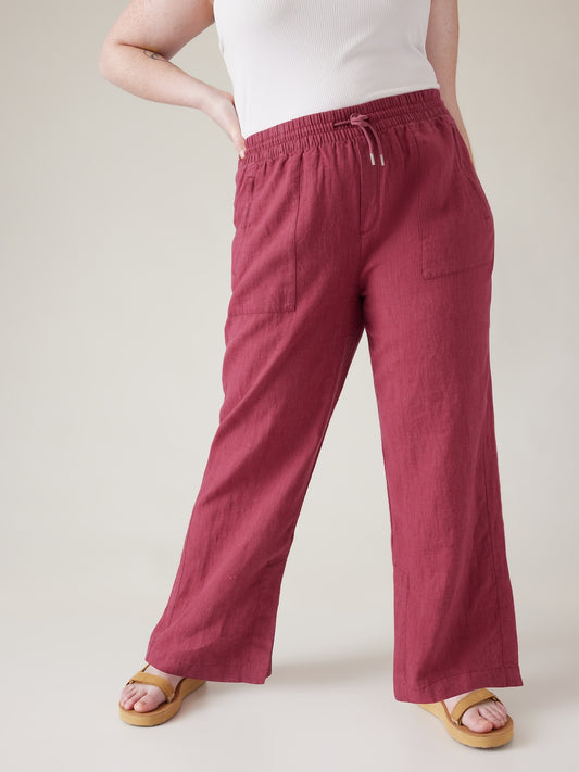 Retreat Linen Wide Leg Pant