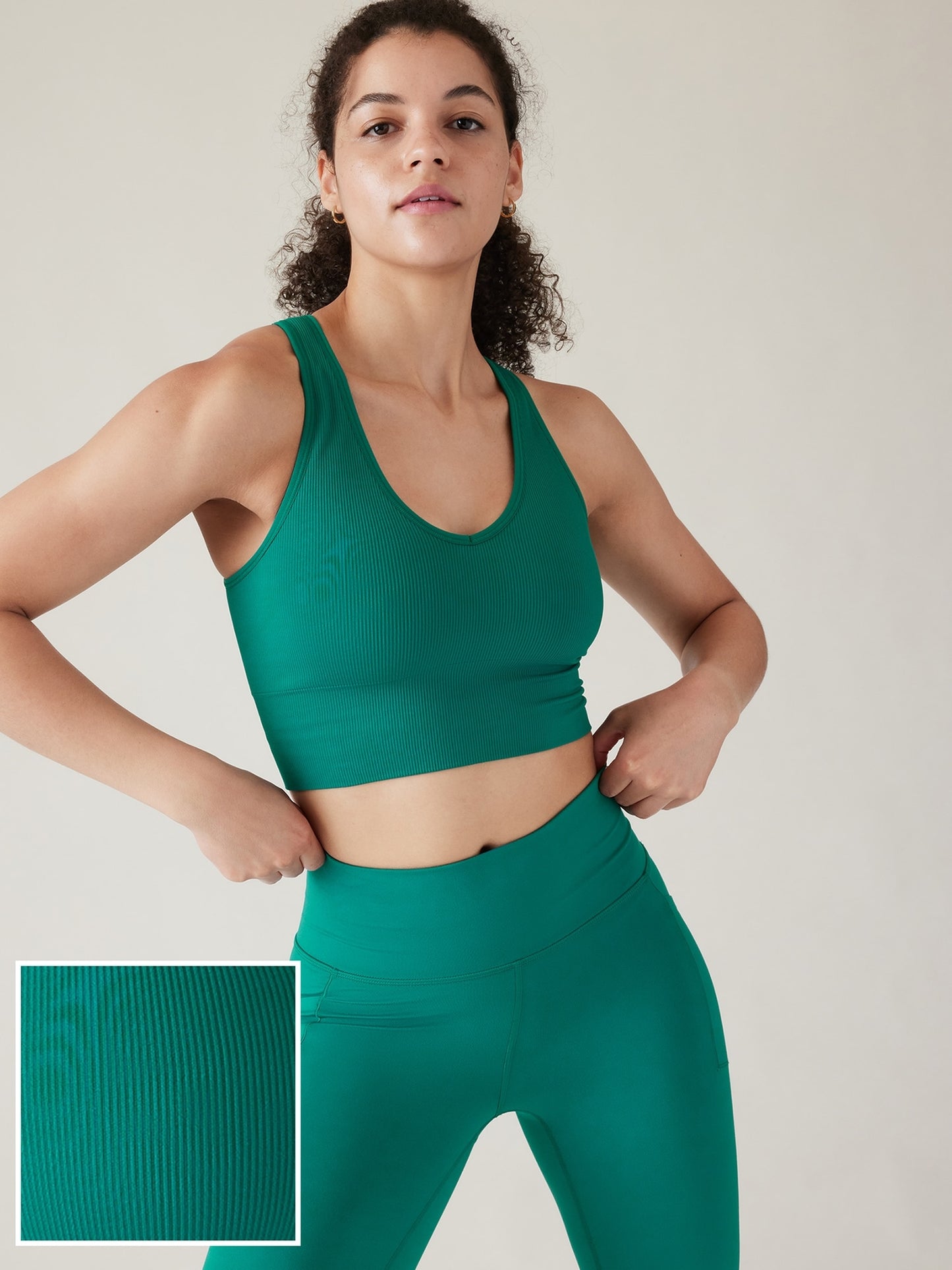 Aurora Seamless Crop Rib Tank