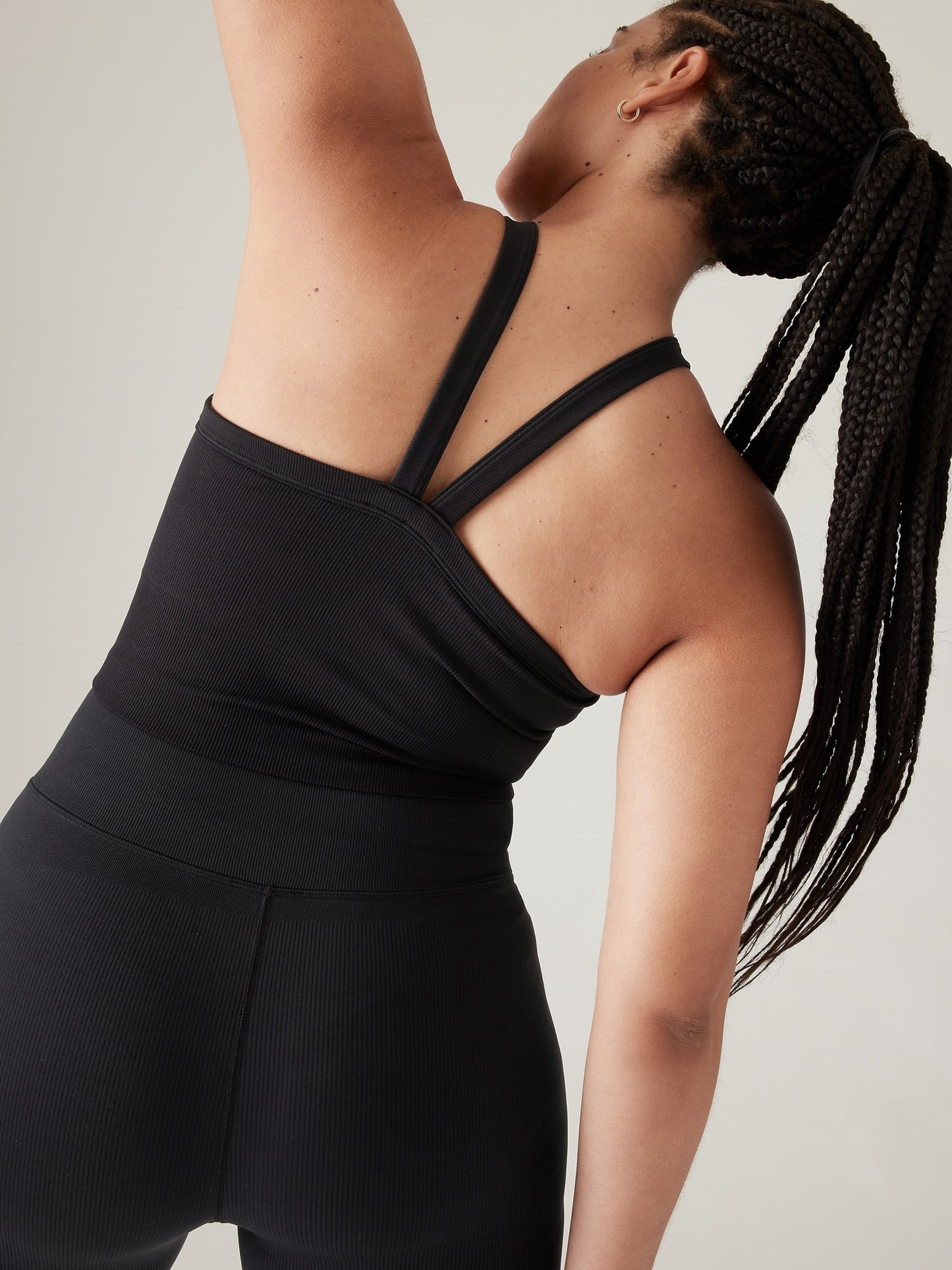 Aurora Seamless High Neck V-Back Tank