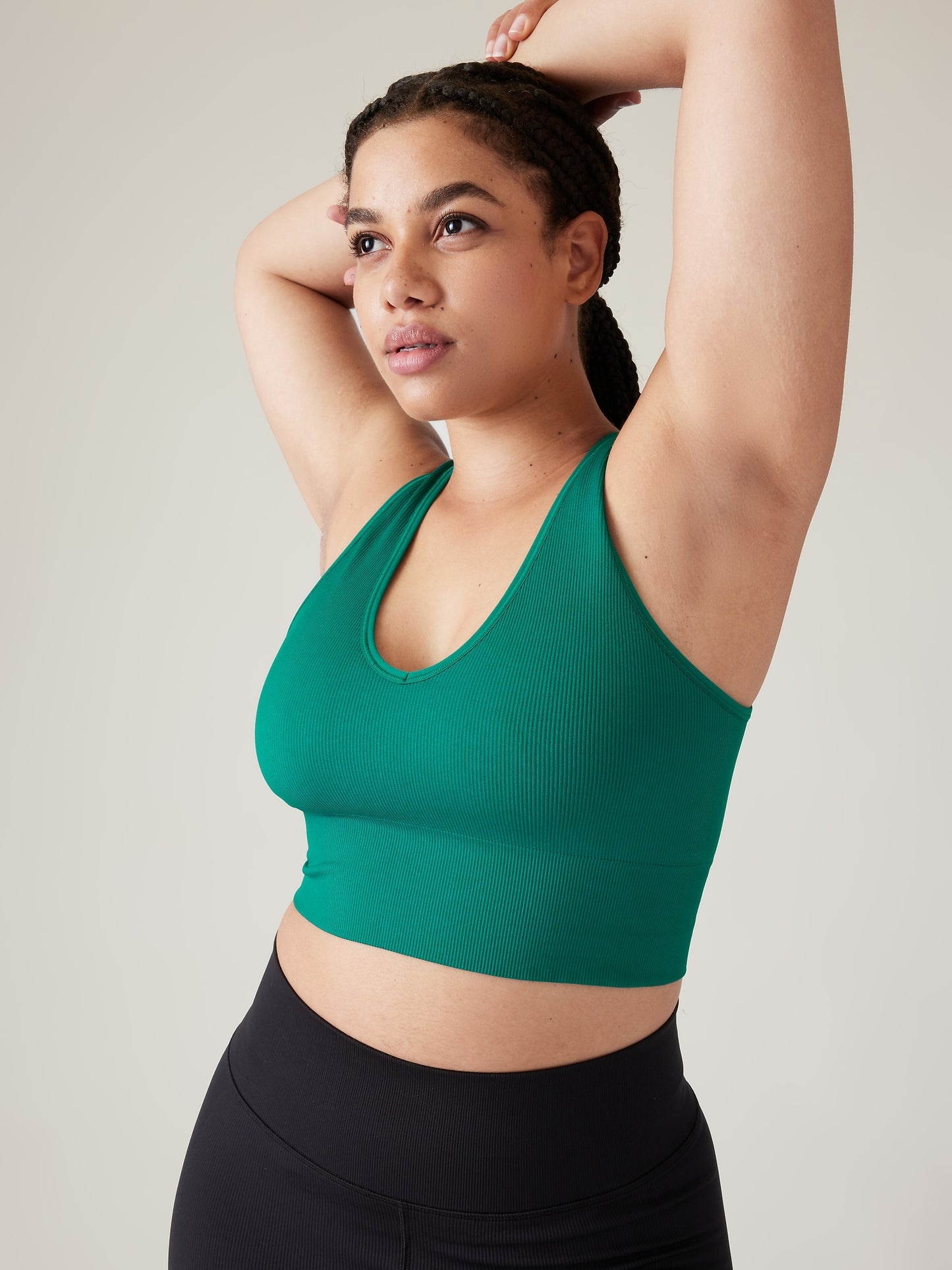 Aurora Seamless Crop Rib Tank