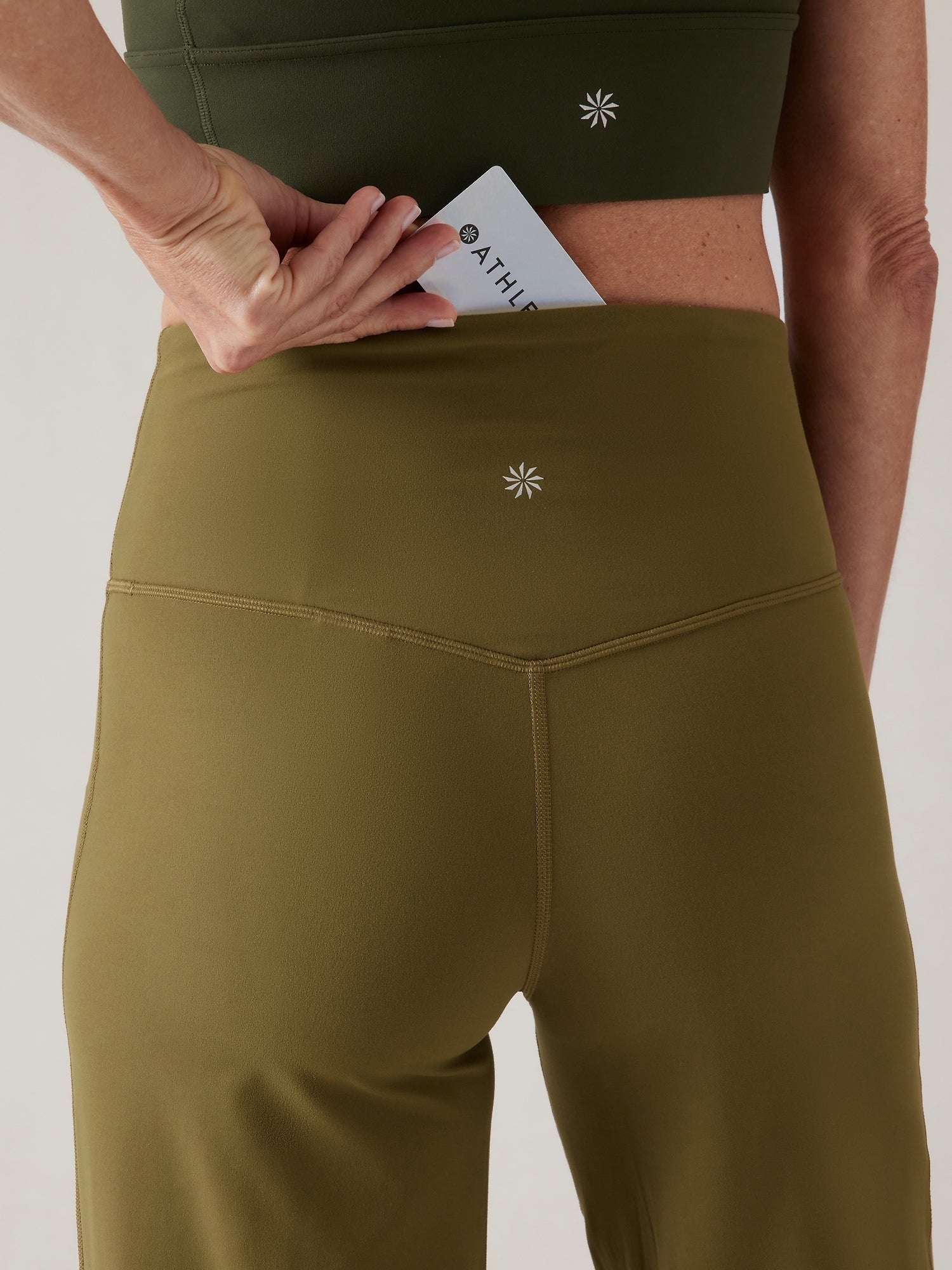 Athleta olive green leggings online