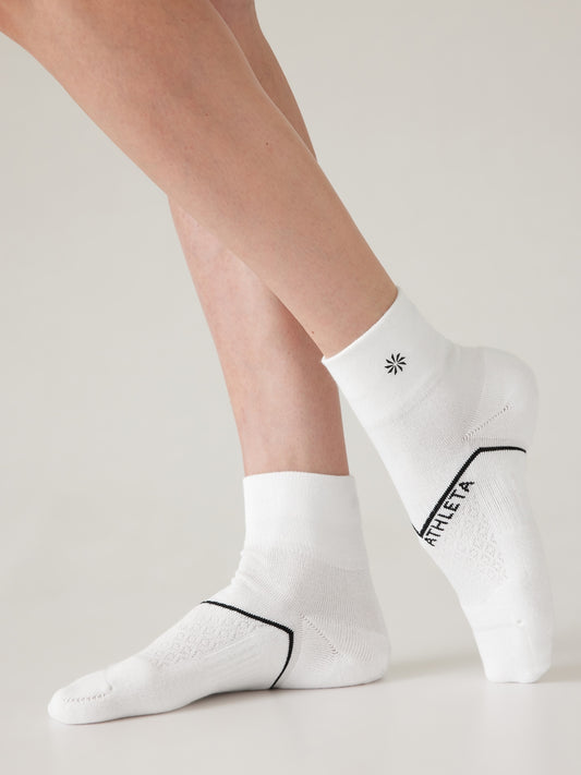 Athleta Everyday Quarter Crew Sock