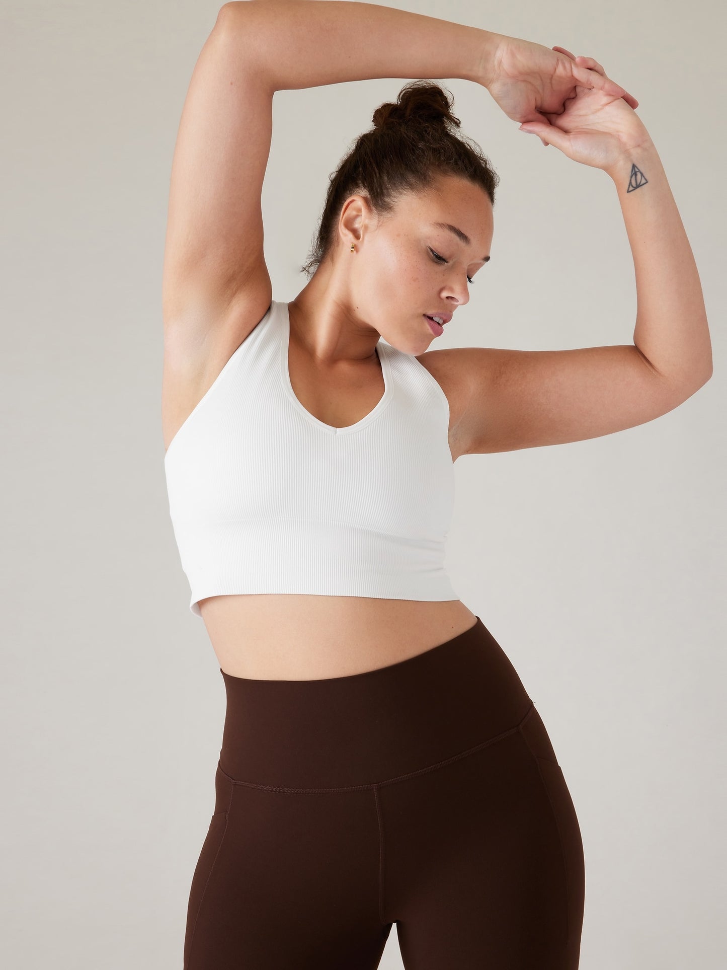 Aurora Seamless Crop Rib Tank