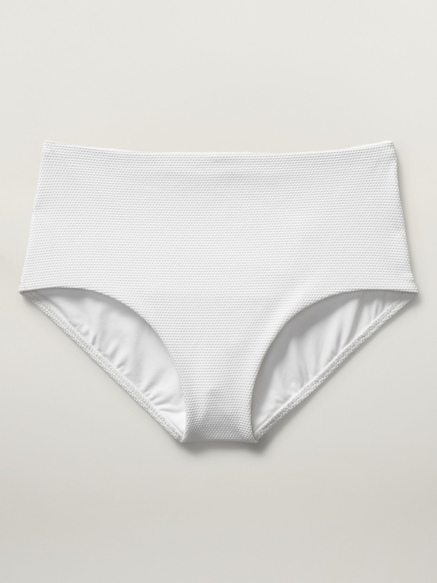 High Waist Pique Swim Bottom