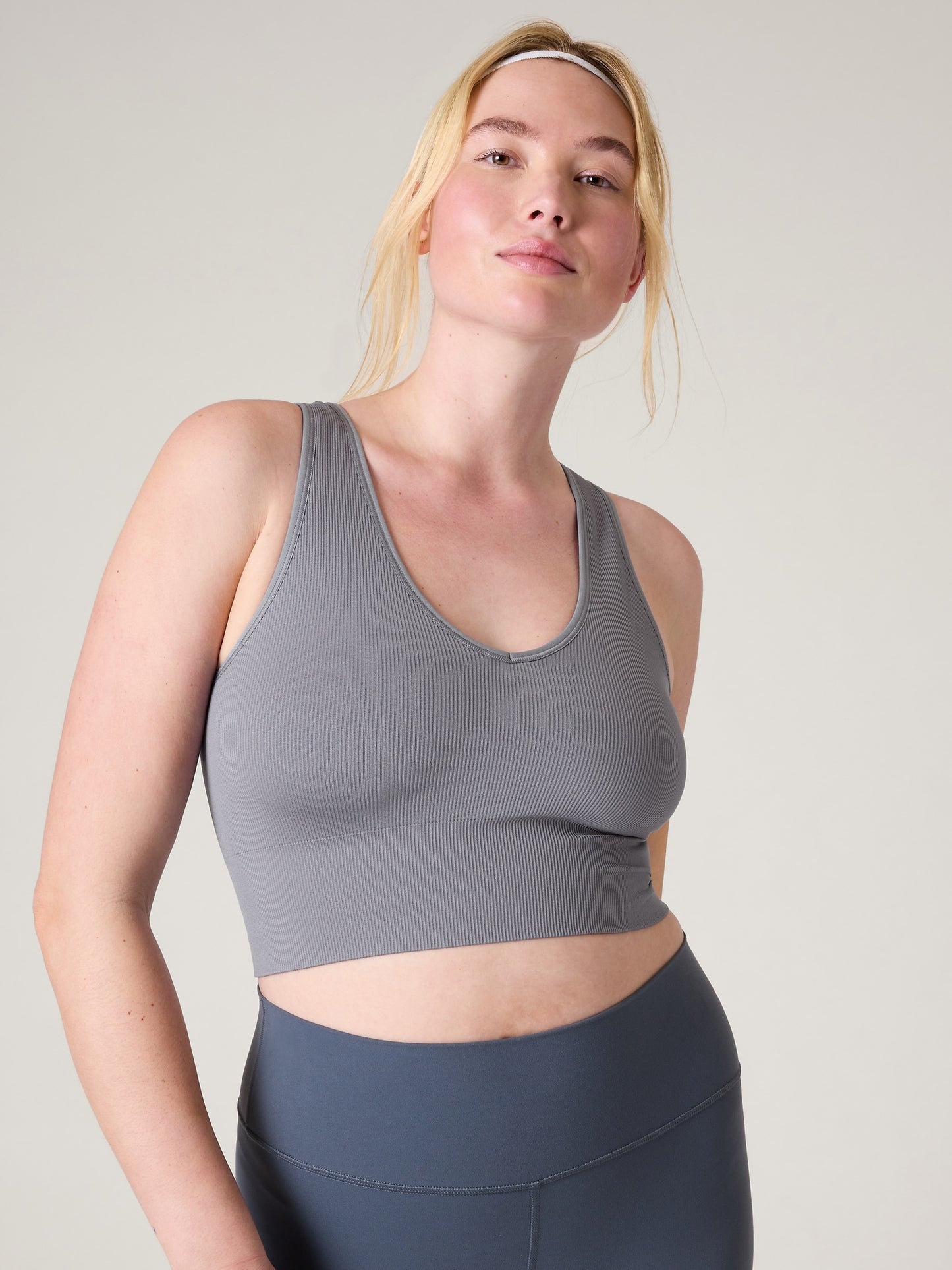 Aurora Seamless Crop Rib Tank