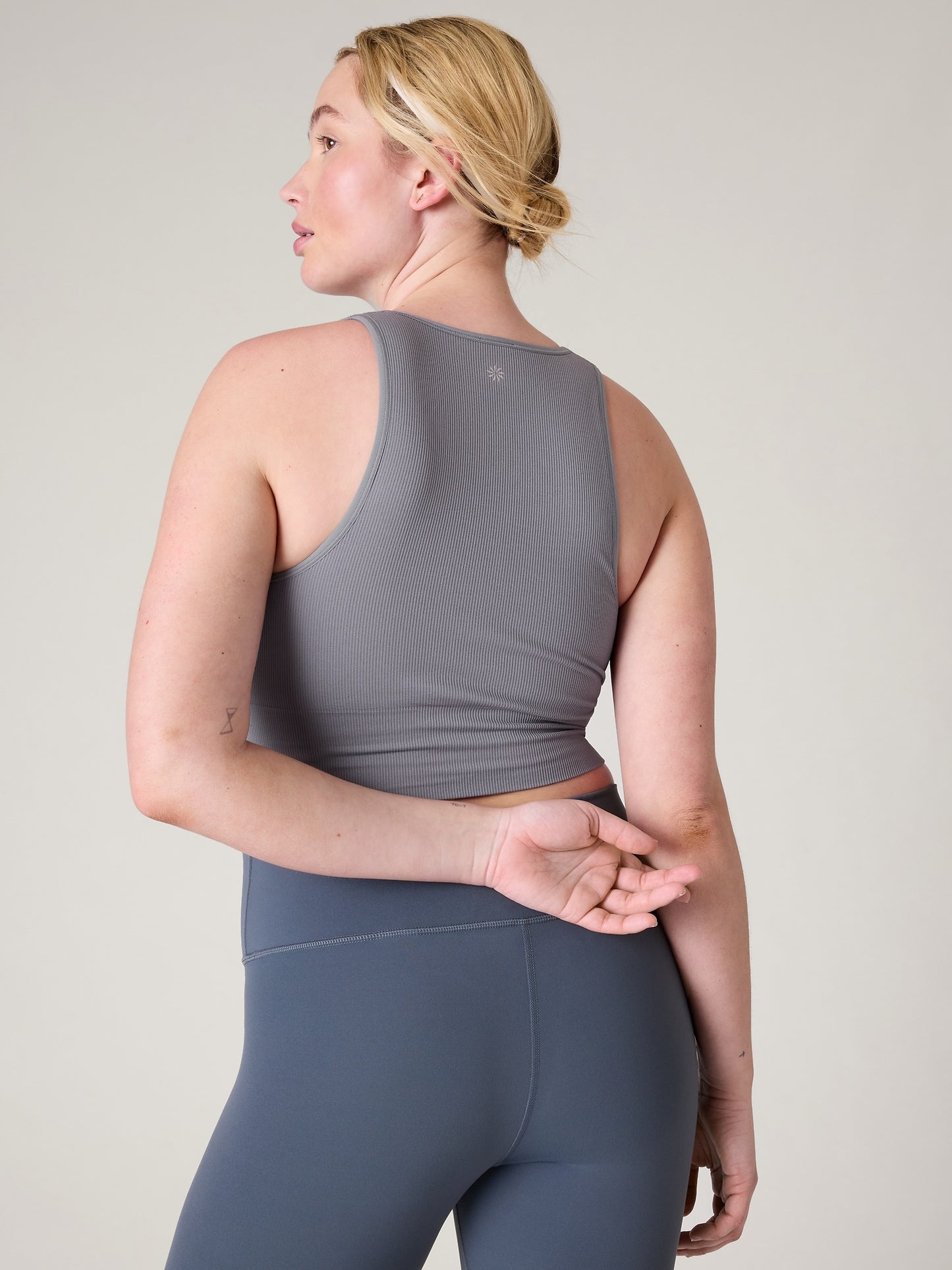 Aurora Seamless Crop Rib Tank