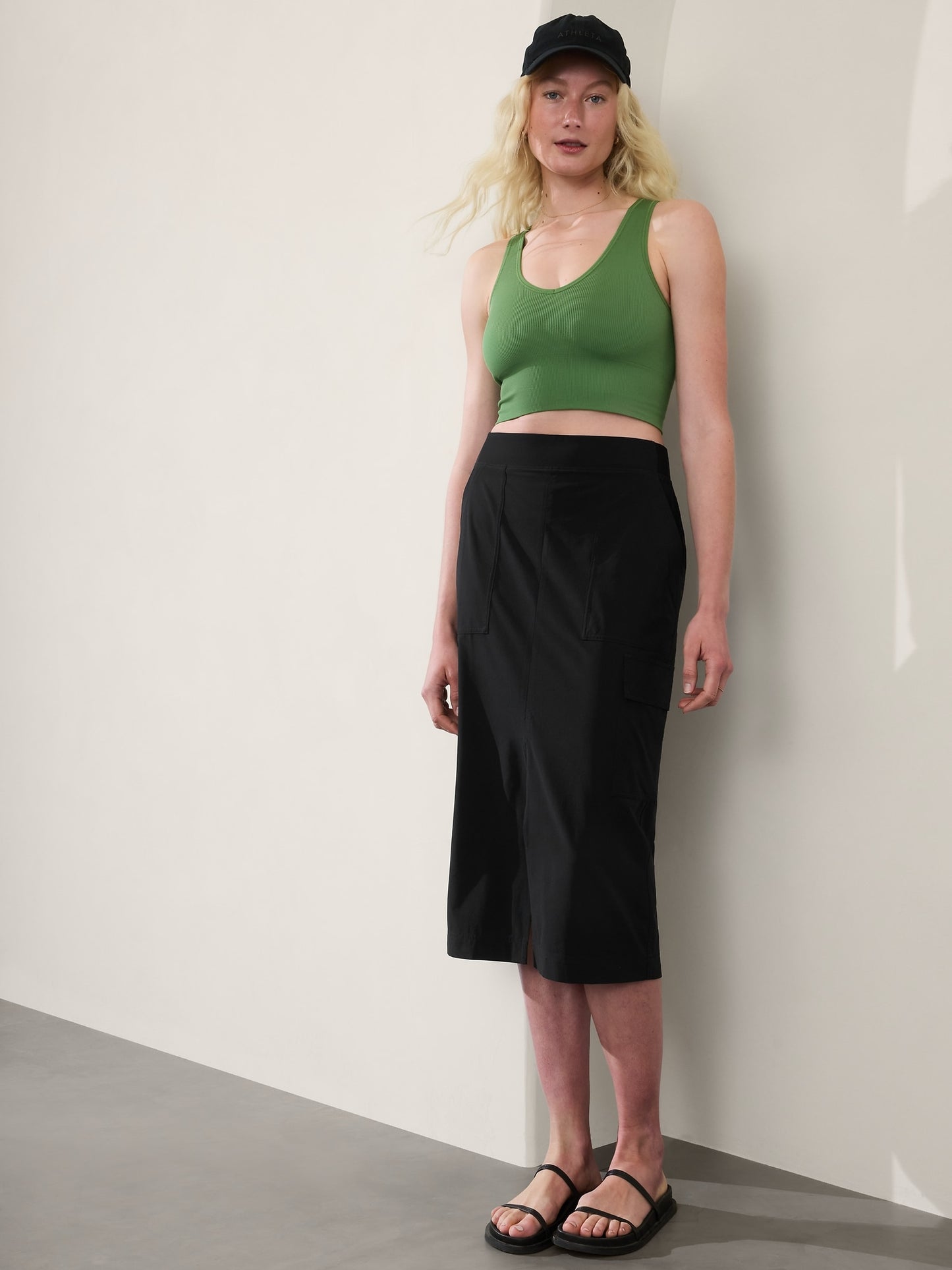 Brooklyn Heights High Rise Cargo Skirt