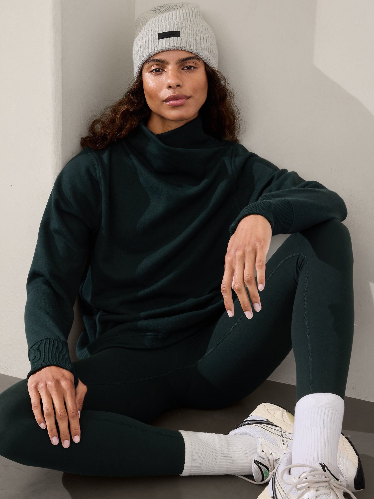 Cozy Karma Twist Neck Sweatshirt Athleta Kuwait Official Store