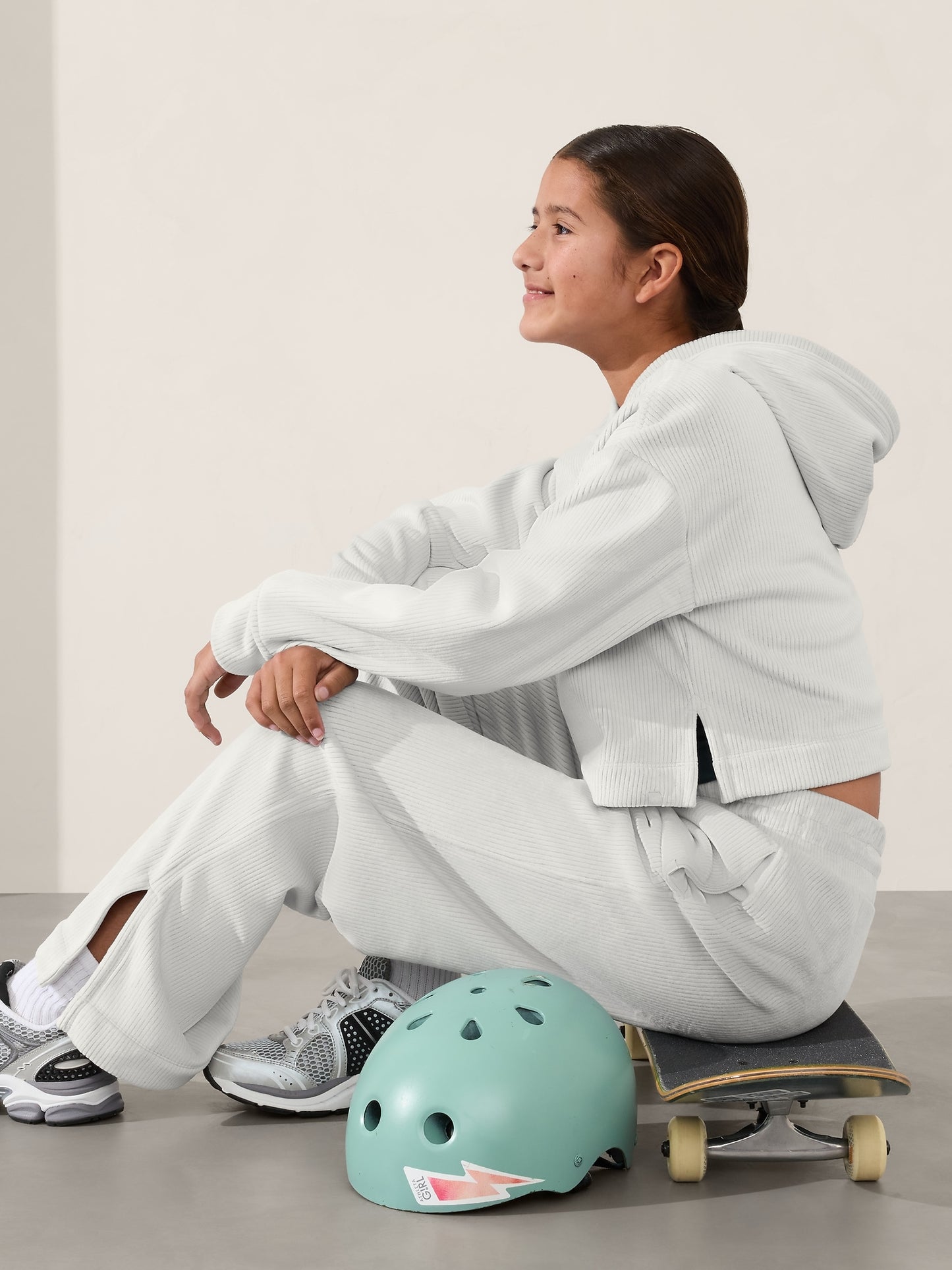 Athleta Girl Cozy Rib Hoodie