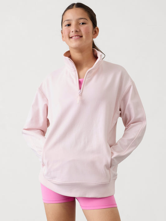 Athleta Girl All Day 1/4 Zip Sweatshirt