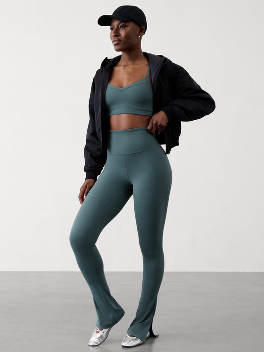 Elation Ultra High Rise Split Slim Flare Pant