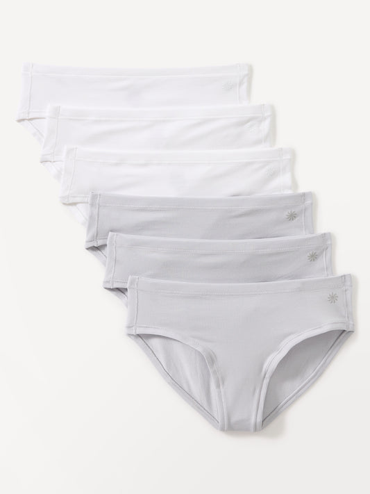 Athleta Girl Right Moves Cotton Bikini Underwear 6-Pack