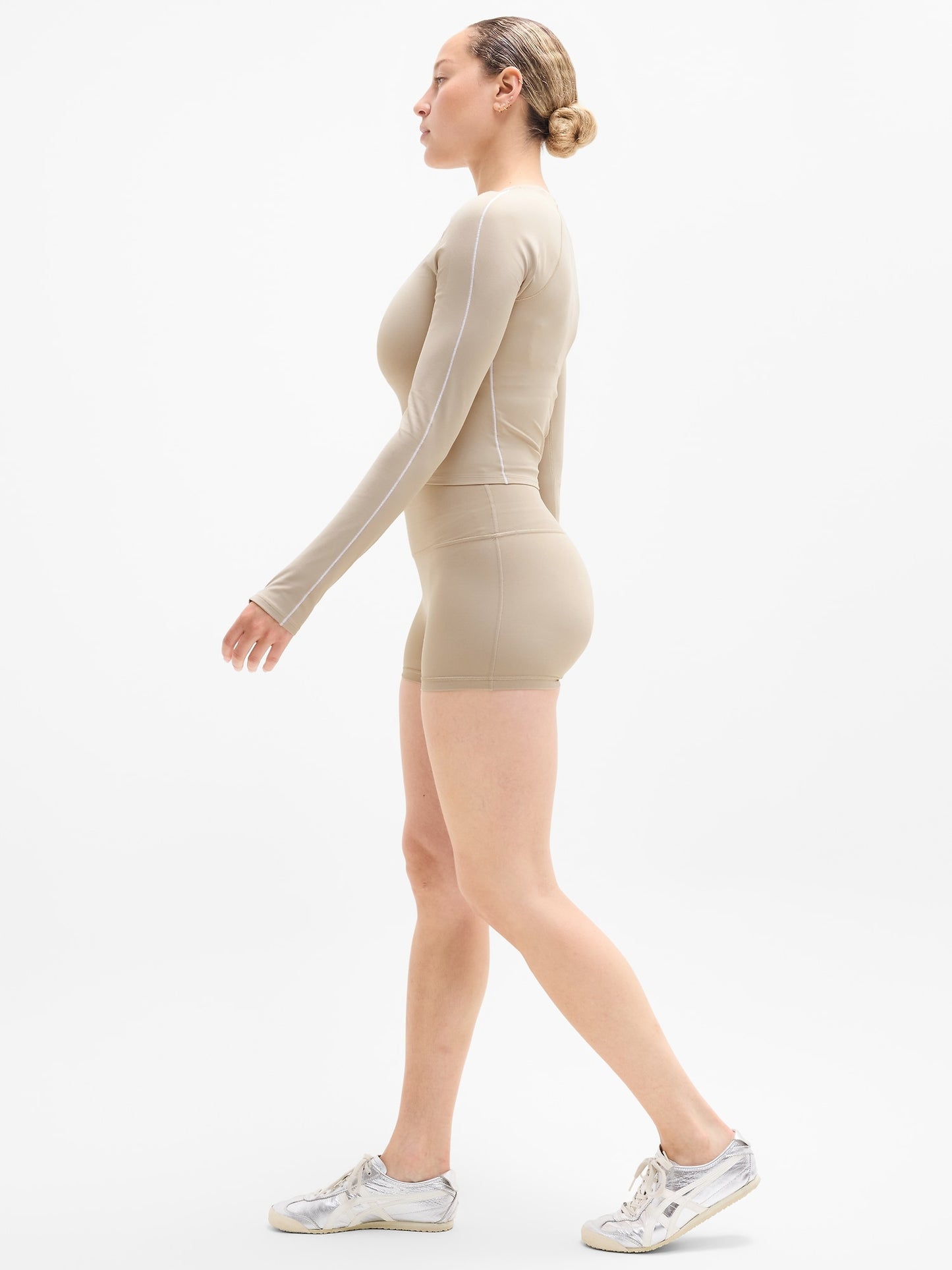 Transcend Contrast Stitch Top