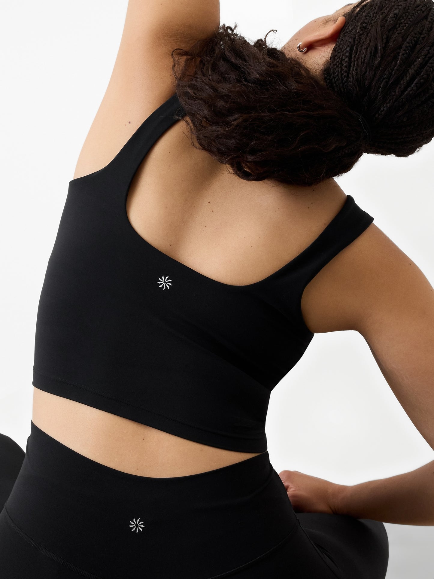 Transcend Square Neck Crop Sports Bra A-C